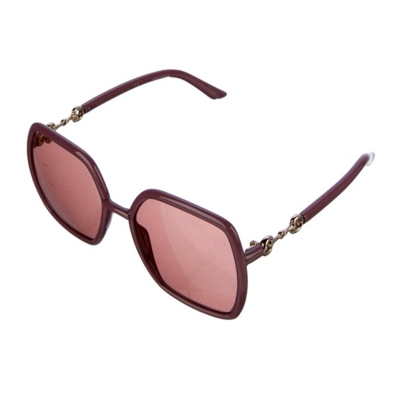Gucci Square Frame Pink Sunglassez - Picture 3 of 5